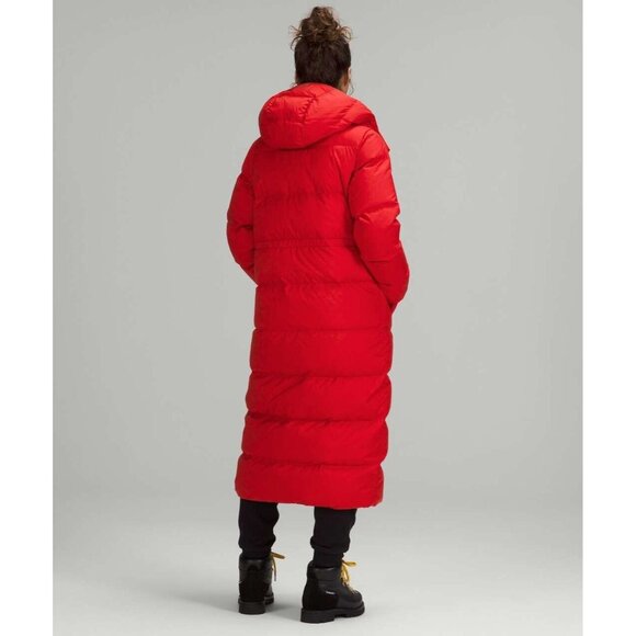 NEW no tag Lululemon Wunder Puff Long Size 14 Down Coat Grenadine Red GRRD - Picture 2 of 10